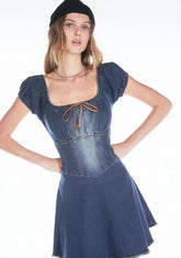 Happier Now Denim Mini Dress