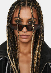 Compression Black Brown Sunglasses