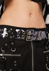 Clear Vinyl Double Grommet Belt
