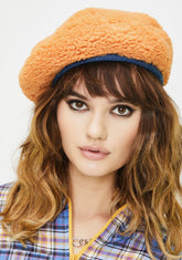Kiss Goodbye Faux Fur Beret
