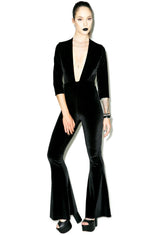 Ritchie Velvet Jumpsuit - Red