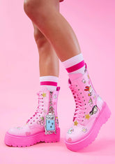 Always Sugar & Spice Combat Boots