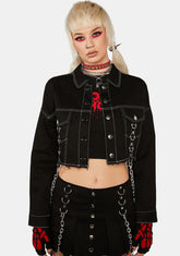 Chained Desire Crop Jacket