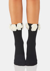 Among The Flowers Crew Socks