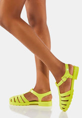 Yellow Polly Jelly Sandals