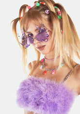 Monster 1 Neon Purple Sunglasses