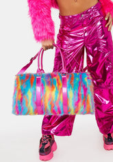 Party Monster Faux Fur Weekender