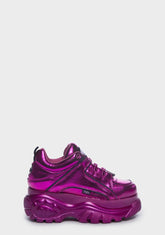 Metallic Purple Classic Low Sneakers