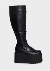 Restrictions Knee High Boots