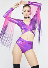 Fairy Euphoric Element Fringe Wrap Top