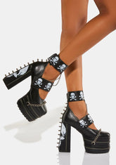 Grim Reaper Platform Heels