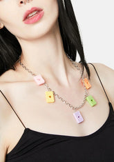 Show My Cards Charm Chain Necklace