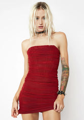 High Status Strapless Mini Dress