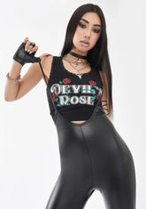 Feel My Energy Suspender Jumpsuit