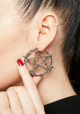 Repeat No Swears Hoop Earrings