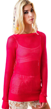 Love me Net Sweater - Black