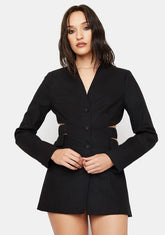 Feeling Expensive Cutout Blazer