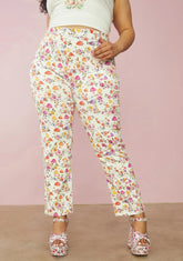 Always On A Whim Mushroom Print Jeans