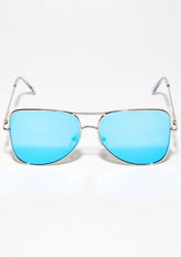 Stay Blocked Square Aviator Sunglasses