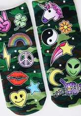 Patched 4 Life Ankle Socks