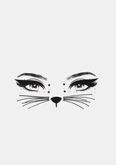 Here Kitty Face Stickers