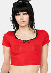 Scarlet Do You Mean It Baby Tee