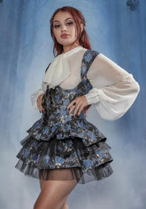 Fanged Faerie Brocade Underbust Corset