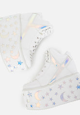 Qozmo Moon Star Platform Sneakers