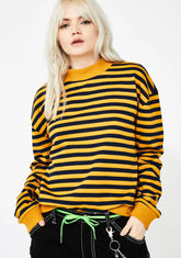 Access Denied Striped Sweatshirt