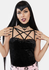 Dark Mistress Velvet Tank Top
