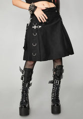 Nocturnal Blitz Bondage Kilt Skirt