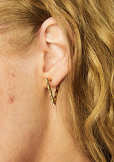 World Traveler Triangle Hoop Earrings