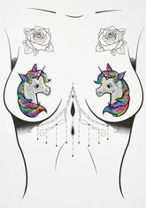 Rainbow Unicorn Nifty Nipztix Pasties