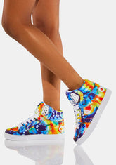 Tie Dye Clone High Top Sneakers
