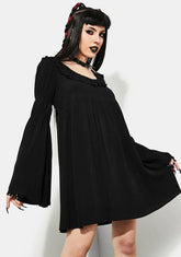 Bottomless Pit Flare Sleeve Mini Dress
