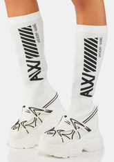 White Watermelon Sock Sneakers