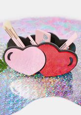 Hearts Makeup Brush Holder