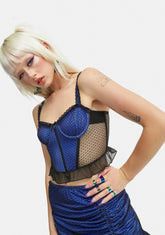 Instant Destiny Mesh Bustier Top