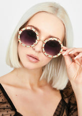 Hippie Vision Rhinestone Sunglasses