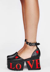 Love Is Blind Platform Wedge Heels