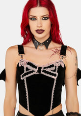 Bustier Bat Wing Top