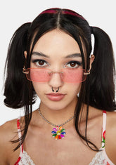 Come On Over Rimless Sunglasses