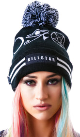 Symbol Pom Pom Beanie