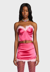 Can't Lose You Marabou Bustier