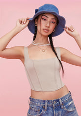 Chic Vision Corset Crop Tank