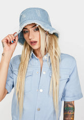 Chill Pushing Limits Denim Bucket Hat