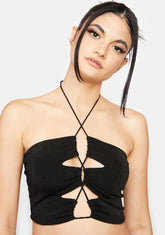 Teach Me How Peekaboo Crop Top