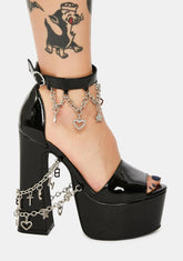 Call Me Drama Charms Platform Sandals