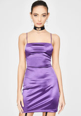 Purple Kozue Mini Dress