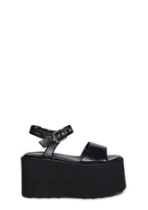 Young And Free Platform Sandals - Black